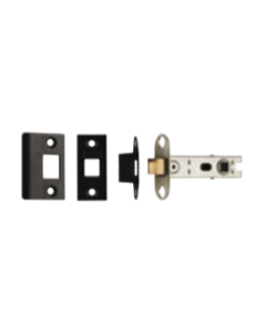 76mm Matt Black Tubular Mortice Latch | BTL30MB