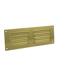 242x89x1mm Brass Hooded Louvre Vents | HL4PB