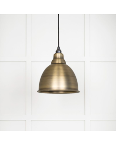 From the Anvil Aged Brass Brindley Pendant | 49497