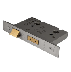 76mm Matt Black Easi T Bathroom Lock | BAS5030MB