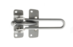 Satin Chrome Security Door Guard | ADGSC