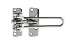 Polished Chrome Security Door Guard | ADGPC