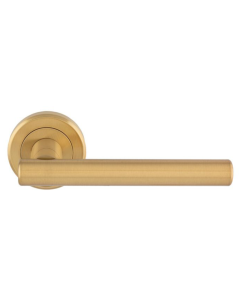 Carlisle Brass Satin Brass Serozzetta Philadelphia Lever Handle | ZIN3121SB