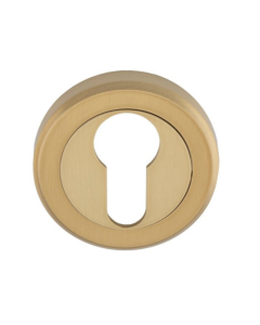 Carlisle Satin Brass 51mm Euro Profile Round Key Escutcheon | SZM001SB