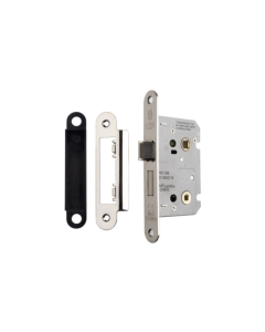 76mm Polished Nickel Radius Easi T Bathroom Lock | BAE5030PN/R