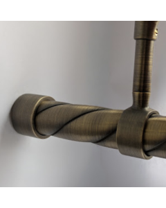Roman Brass Dark Rope 1000mm Rail - ROPE1000RB