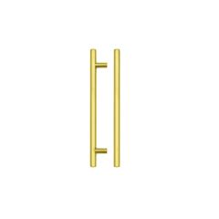 Brushed Gold T Bar Cabinet Handle c/c 160mm | TDFPT-160-220BG