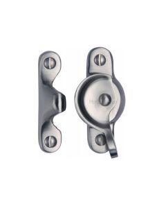 Heritage Brass Satin Chrome Fitch Pattern Sash Fastener