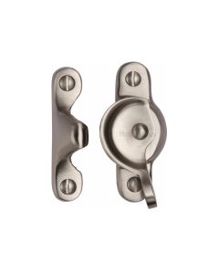 Heritage Brass Satin Nickel Fitch Pattern Sash Fastener