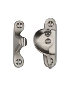 Heritage Brass Satin Nickel Fitch Pattern Lockable Sash Fastener