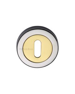 Polished Chrome/Brass Standard Key Escutcheon Round - V4000