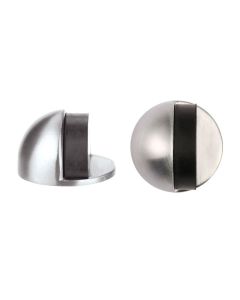 Satin Stainless Steel 45mm dia. Concealed Fix Oval Floor Mounted Door Stop | ZAS06SS