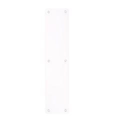 75x350mm Powder Coat Matt White Rounded Finger Plate | ZAS32RB-PCW
