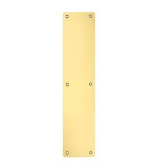 75x350mm PVD Satin Brass Rounded Finger Plate | ZAS32RB-PVDSB