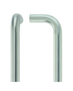 150mm SS316 Marine Grade Satin Stainless Steel 19mm dia. Bolt Through D Pull Handle ZCSD150BS316