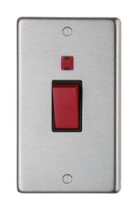 From the Anvil Satin Stainless Steel Double Plate Cooker Switch | 34211/1