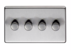 From the Anvil Satin Stainless Steel Quad LED Dimmer Switch | 91817