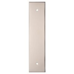 Carlisle Brass Polished Nickel 128mm c/c Rectangular Cabinet Knob Backplate | BP168PN