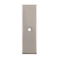 Carlisle Brass Polished Nickel 76 x 22mm Rectangular Cabinet Knob Backplate | BP76PN