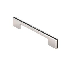Polished Chrome & Black Harris Cabinet 192mm Pull Handle | FTD529D