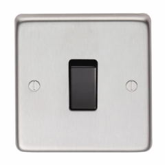 From the Anvil Satin Stainless Steel Single 10 Amp Switch | 34200/1