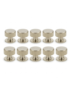 Pack 10 x Satin Nickel Linear Cupboard Knob - 34mm dia.  |  IXC713SN