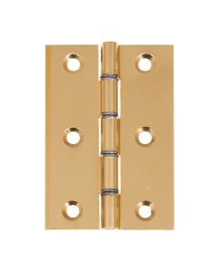 Eclipse Polished Brass 76x51mm (3") Steel Washered Hinges  | J14765