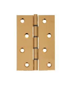 Eclipse Polished Brass 102x67mm (4") Steel Washered Hinges  | J14770