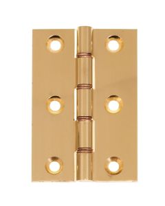 Eclipse Polished Brass 76x51mm (3") DPB Washered Hinges  | J14828