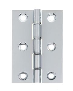 Eclipse Polished Chrome 76x51mm (3") DPB Washered Hinges  | J14862