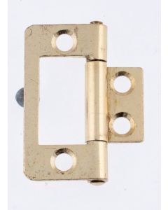 Pair Eclipse 40mm Electro Brass Flush Hinges | 14960
