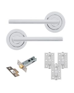 Eclipse Freestyle Polished Chrome Auriga Latch Door Pack | 76x51mm (3