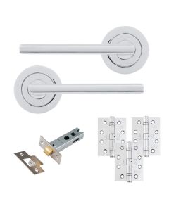 Eclipse Freestyle Polished Chrome Auriga Latch Door Pack | 102x76mm (4