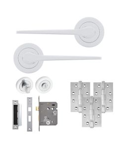 Eclipse Freestyle Polished Chrome Monte Bathroom Door Pack | 102x67mm (4