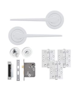 Eclipse Freestyle Polished Chrome Monte Bathroom Door Pack | 102x76mm (4