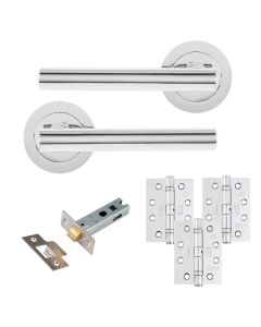 Eclipse Freestyle Polished Chrome Corvette Latch Door Pack | 102x76mm (4