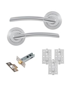 Eclipse Freestyle Polished & Satin Chrome Tifosi Latch Door Pack | 76x51mm (3
