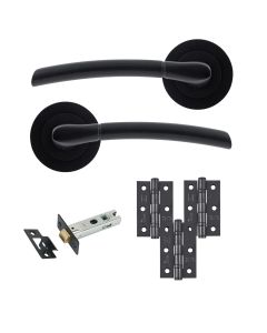 Eclipse Freestyle Matt Black Tifosi Latch Door Pack | 76x51mm (3