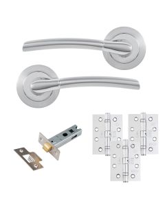 Eclipse Freestyle Polished & Satin Chrome Tifosi Latch Door Pack | 102x76mm (4