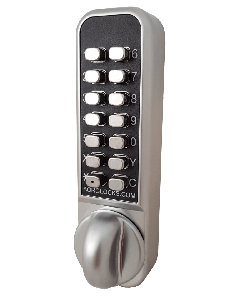 Borg 2901 Easicode Pro Satin Chrome Anti Ligature Digital Lock with holdback, latch & backset options