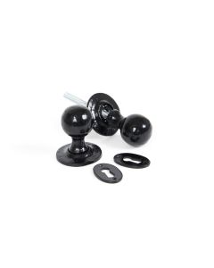From the Anvil Set Black Round Mortice / Rim Knob | 33252