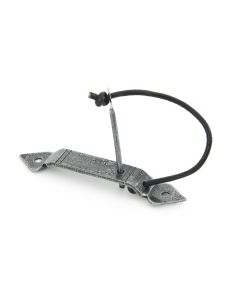 From the Anvil Pewter Screw on Locking Gothic Thumblatch Staple | 33481