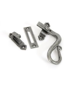 From the Anvil Pewter Shepherds Crook Right Handed Locking Window Fastener | 33709