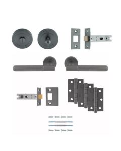 Anthracite Knurled Lagos Bathroom Pack - Ultimate Door Pack