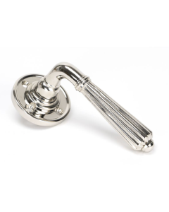 Set From the Anvil Polished Nickel Hinton Lever on rose | 45321