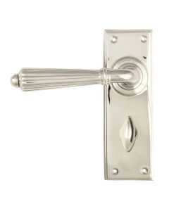 Set From the Anvil Polished Nickel Hinton Lever Bathroom Furniture | 45324