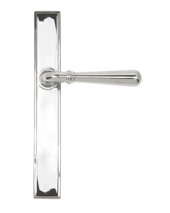 Set From the Anvil Polished Chrome Slimline Newbury Lever Latch Furniture | 45431