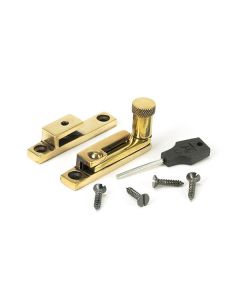 From the Anvil Aged Brass Brompton Quadrant Fastener - Narrow | 45478