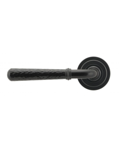 Set Black Hammered Newbury Lever on Art Deco rose | 45648