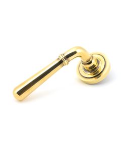 Set Aged Brass Newbury Lever on Art Deco rose | 45756
